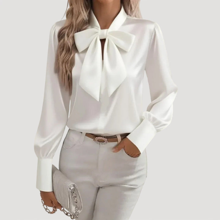 JENELLE – BLUSA CON LAZO