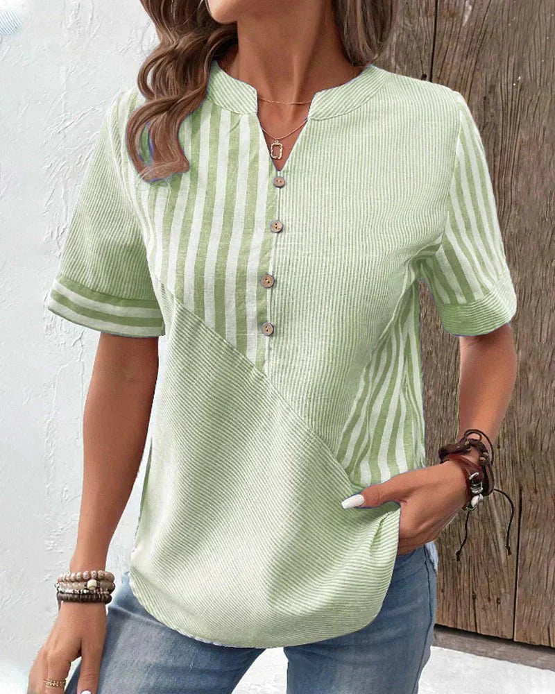 Lila | Blusa Rayada Suave
