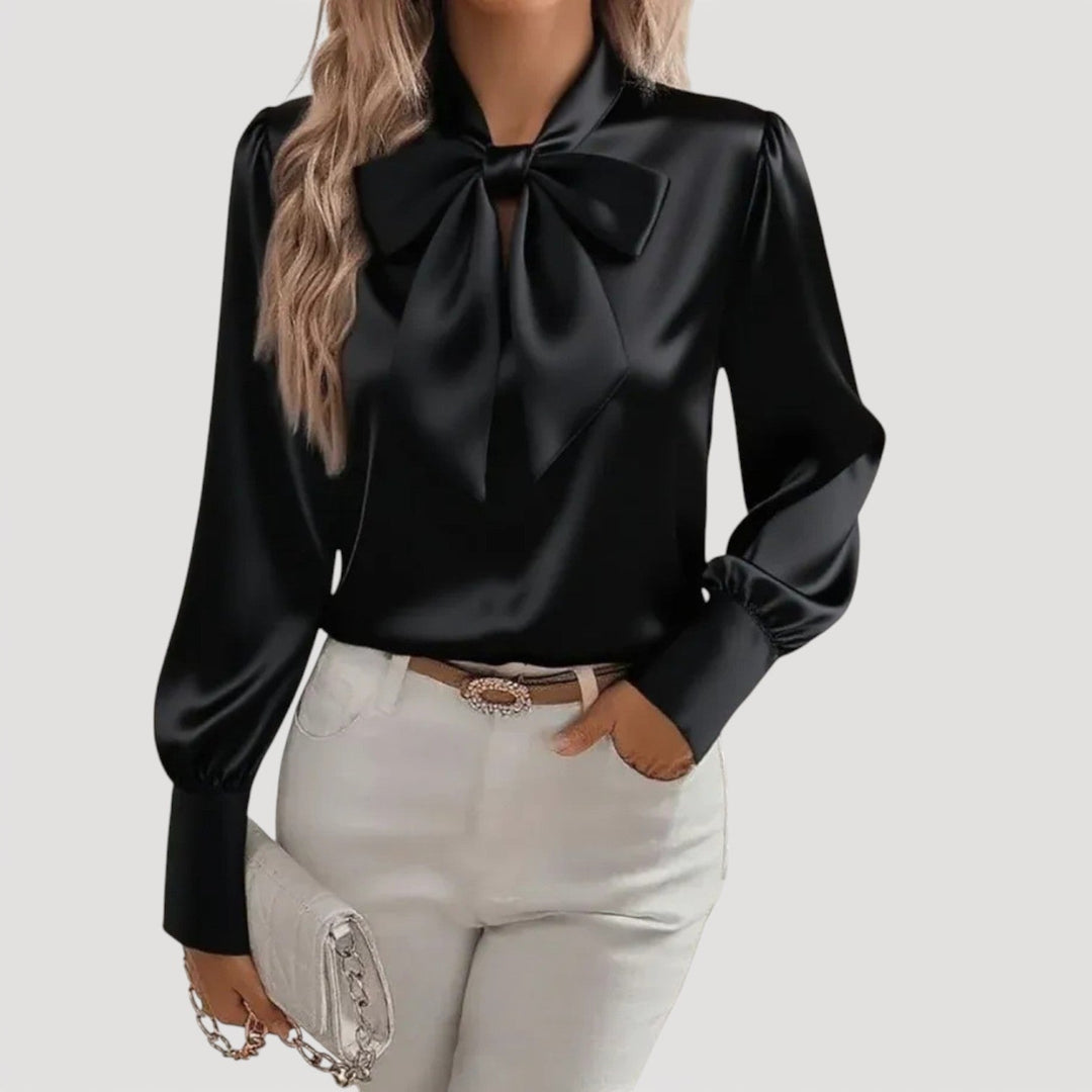 JENELLE – BLUSA CON LAZO