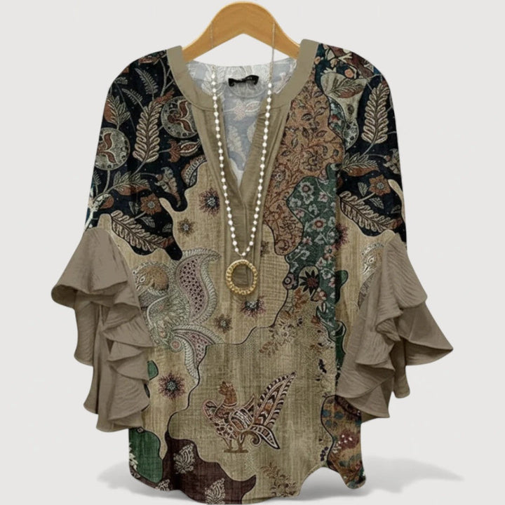 ALIANE – BLUSA BOHO CON VOLANTES