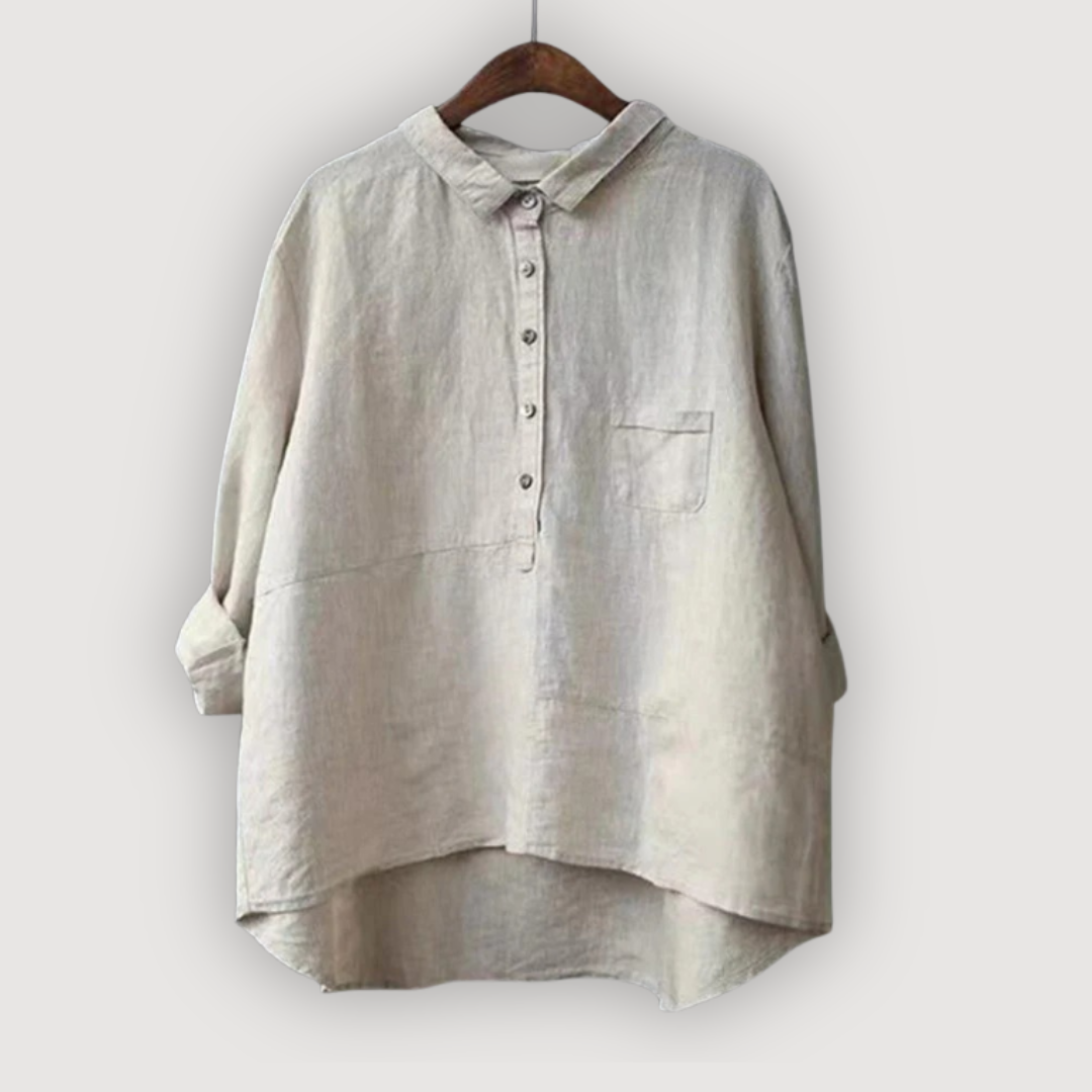OLIVIA – BLUSA DE LINO RELAJADA