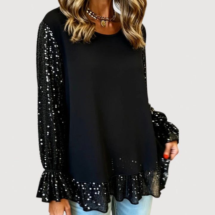LUCINDA – BLUSA ELEGANTE DE LENTEJUELAS