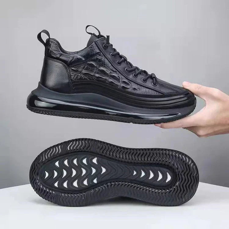 Zapatos casuales para hombre de cuero de vaca con cojín de aire