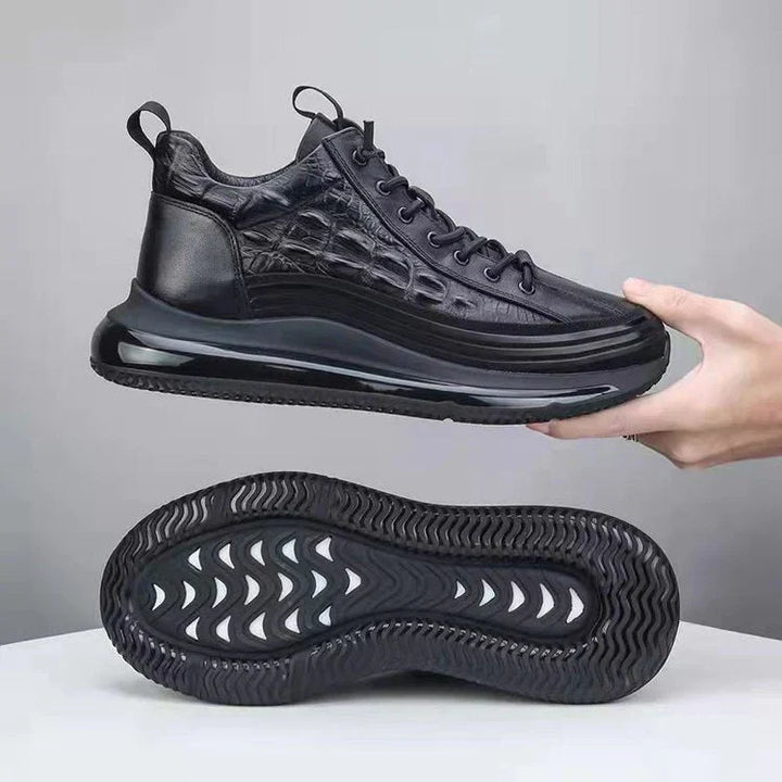 Zapatos casuales para hombre de cuero de vaca con cojín de aire