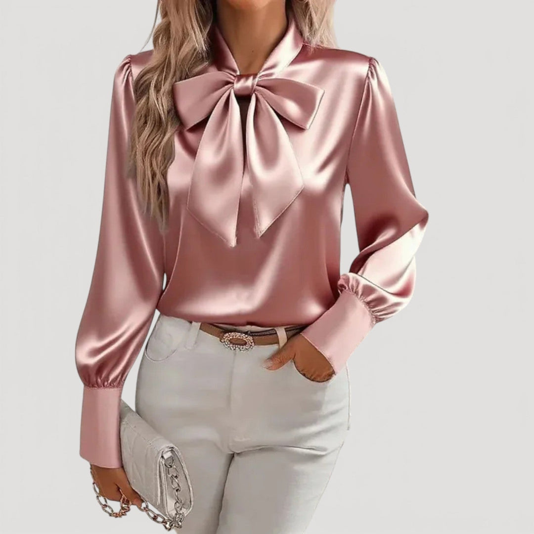 JENELLE – BLUSA CON LAZO