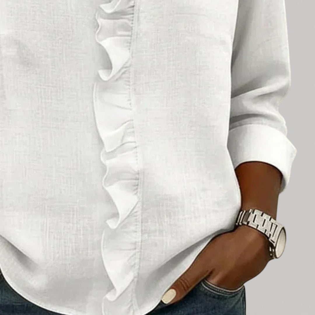 CRISTINE – BLUSA CON VOLANTES