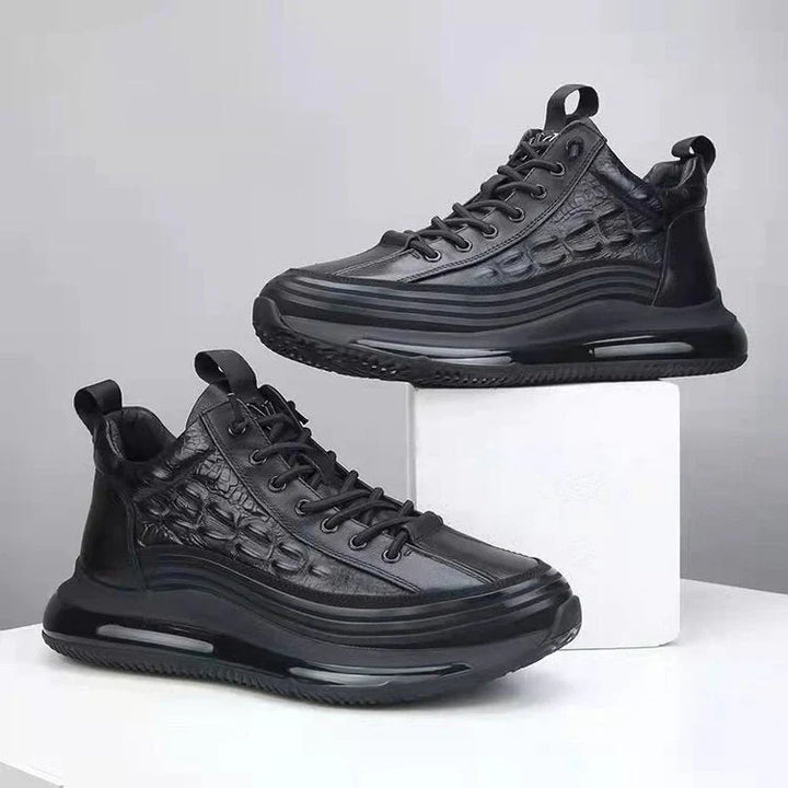 Zapatos casuales para hombre de cuero de vaca con cojín de aire