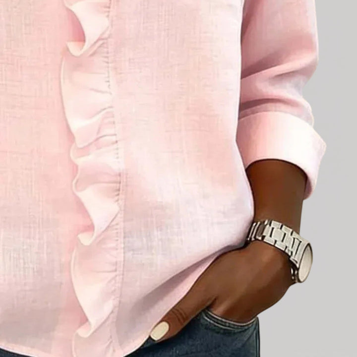 CRISTINE – BLUSA CON VOLANTES
