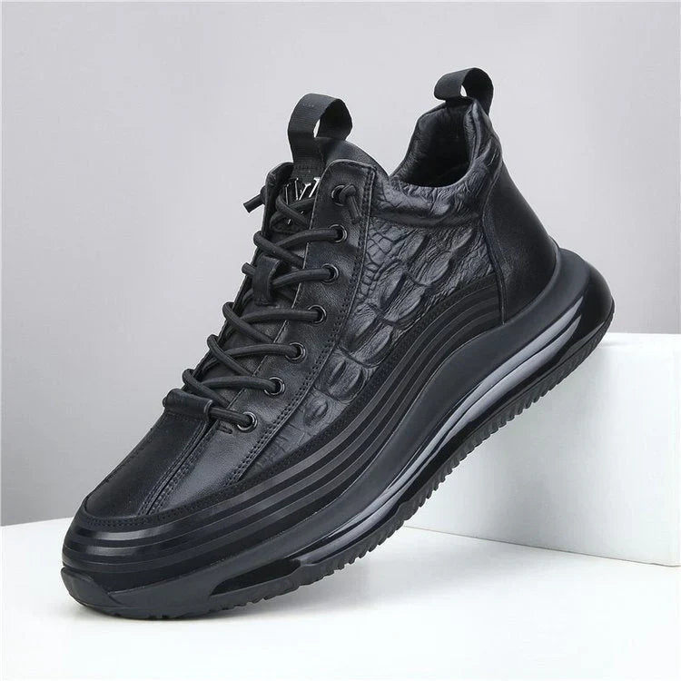 Zapatos casuales para hombre de cuero de vaca con cojín de aire