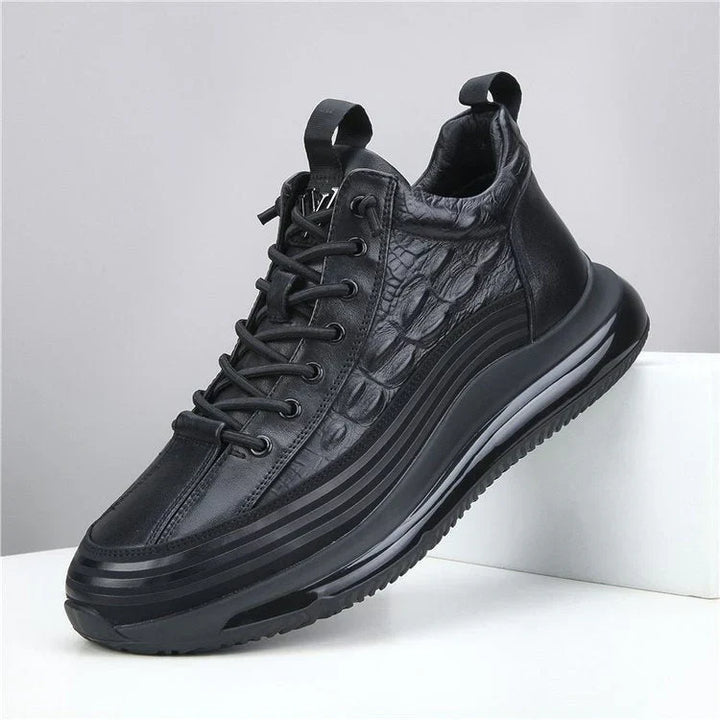 Zapatos casuales para hombre de cuero de vaca con cojín de aire