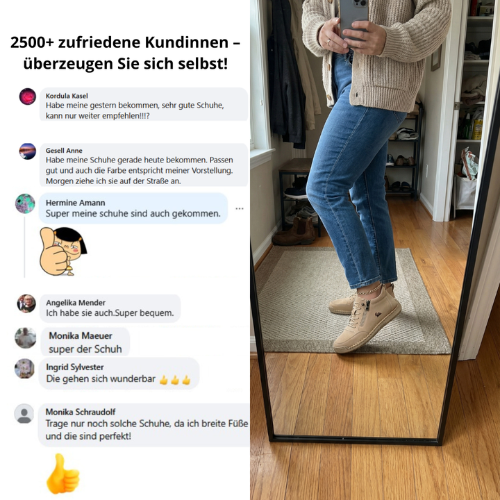 Mila™ – Zapatillas ortopédicas cómodas con cremallera