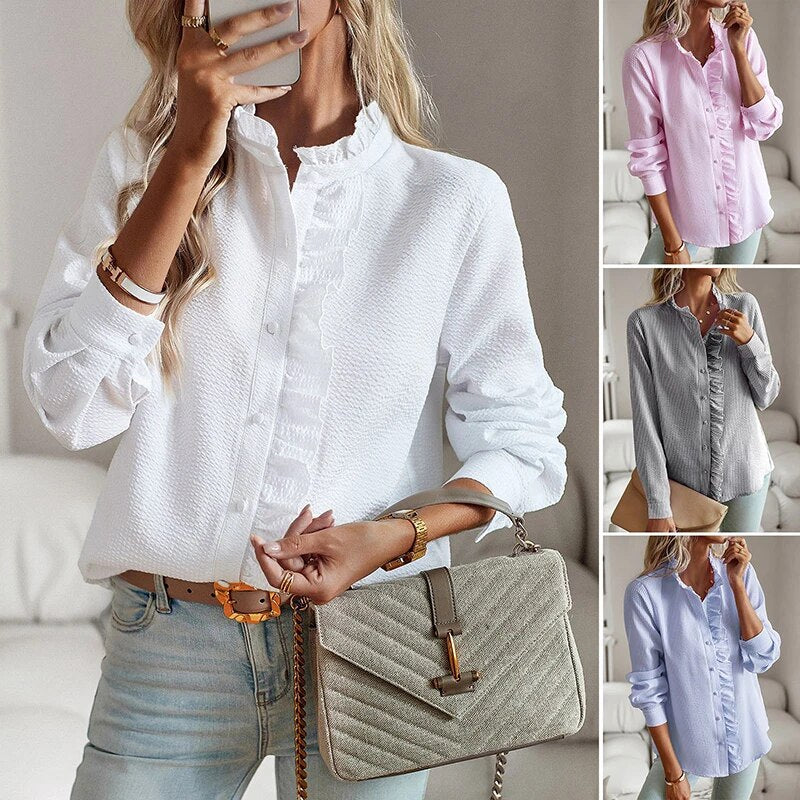 CLARA – BLUSA CON VOLANTES